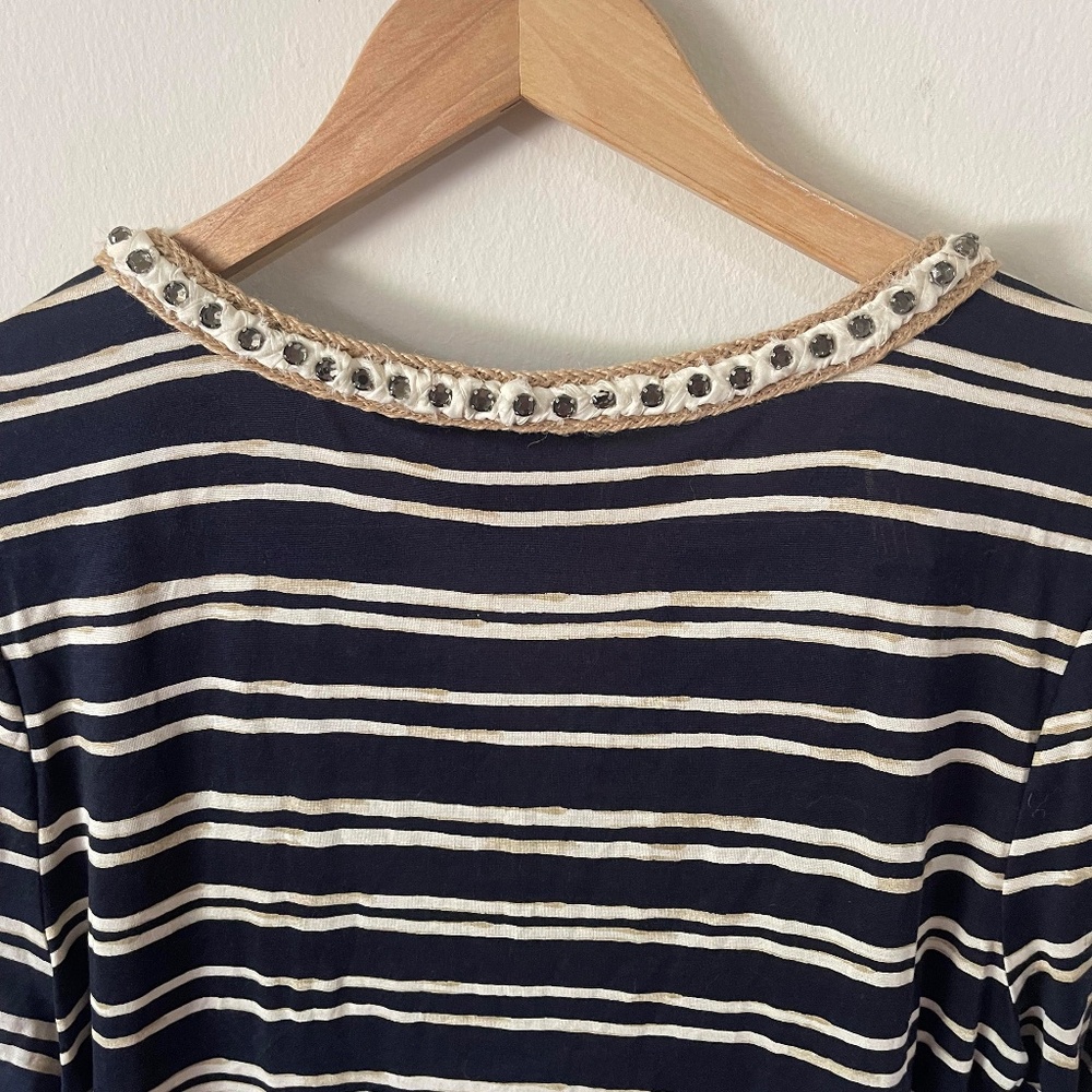 Navy Striped Women's Top - Picture 5 of 9